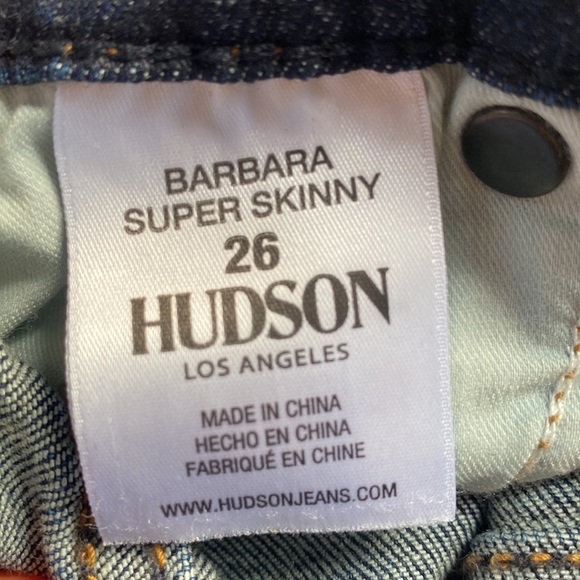 HUDSON Barbara Super Skinny Jeans, W 26 - Picture 10 of 10
